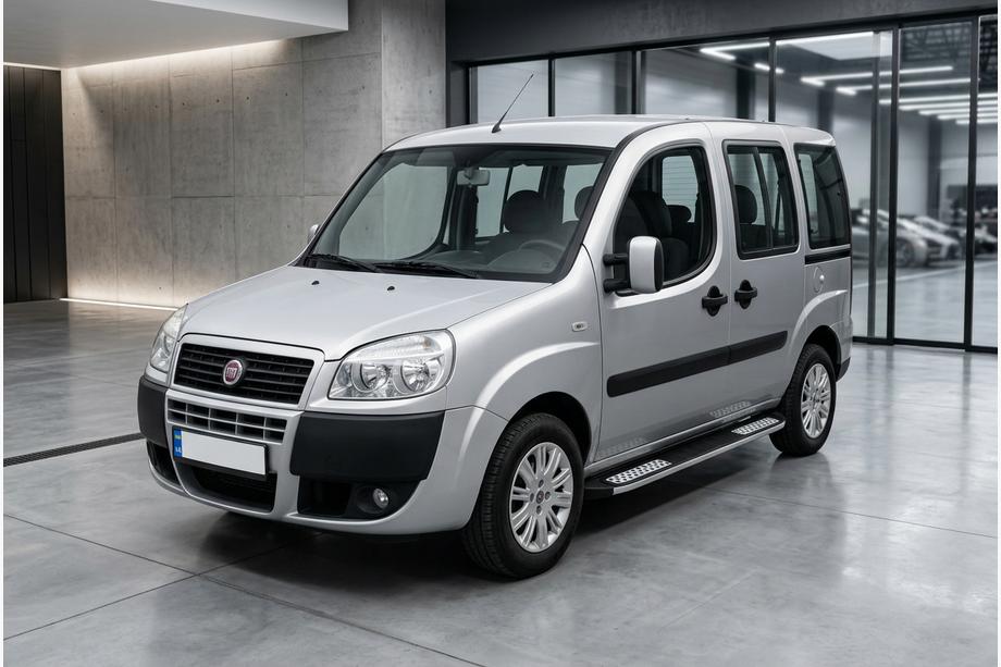 Fiat Doblo I 2005–2010 Bočné nášľapy Tayga V2 (2 ks, hliník) Štandardná základňa Image