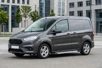 Ford Courier 2014–2023 Bočné nášľapy New Vision Grey (2 ks, hliník) fotografia 1