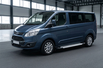 Ford Custom 2013–2022 Bočné nášľapy New Vision Grey (2 ks, hliník) Dlhý rázvor fotografia 1