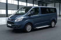 Ford Custom 2013–2022 Bočné nášľapy New Vision Grey (2 ks, hliník) fotografia 1