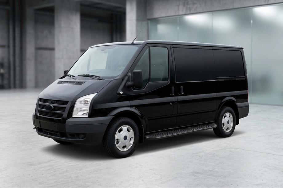 Ford Transit 2000–2014 Bočné prahy Tayga Black (2 ks, hliník) L1 (krátky rázvor) Image