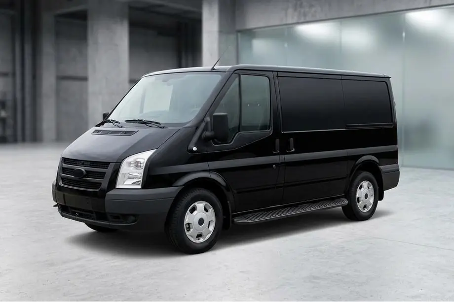 Ford Transit 2000–2014 Bočné prahy Tayga Black (2 ks, hliník) Image