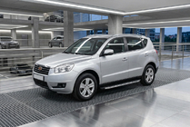 Geely Emgrand X7 2011– Bočné nášľapy BlackLine (2 ks, hliník) fotografia 1