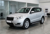 Geely Emgrand X7 2011– Bočné nášľapy New Vision Black (2 ks, hliník) fotografia 1