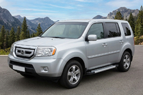 Honda Pilot 2008–2015 Bočné nášľapy New Vision Grey (2 ks, hliník) fotografia 1