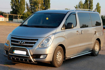 Hyundai H300, H1, Starex 2008–2020 Bočné prahy Line (2 ks, hliník) fotografia 1