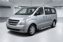 Hyundai H300, H1, Starex 2008–2020 Bočné nášľapy Sunrise (2 ks, hliník) fotografia 1