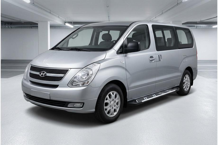 Hyundai H300, H1, Starex 2008–2020 Bočné nášľapy Sunrise (2 ks, hliník) Image