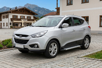 Hyundai IX-35 2010–2015 Bočné nášľapy New Vision Grey (2 ks, hliník) fotografia 1