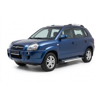 Bočné nášľapy New Vision Grey (2 ks, hliník) Hyundai Tucson JM 2004– fotografia 1