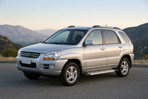 Kia Sportage 2004–2010 Bočné nášľapy New Vision Grey (2 ks, hliník) fotografia 1