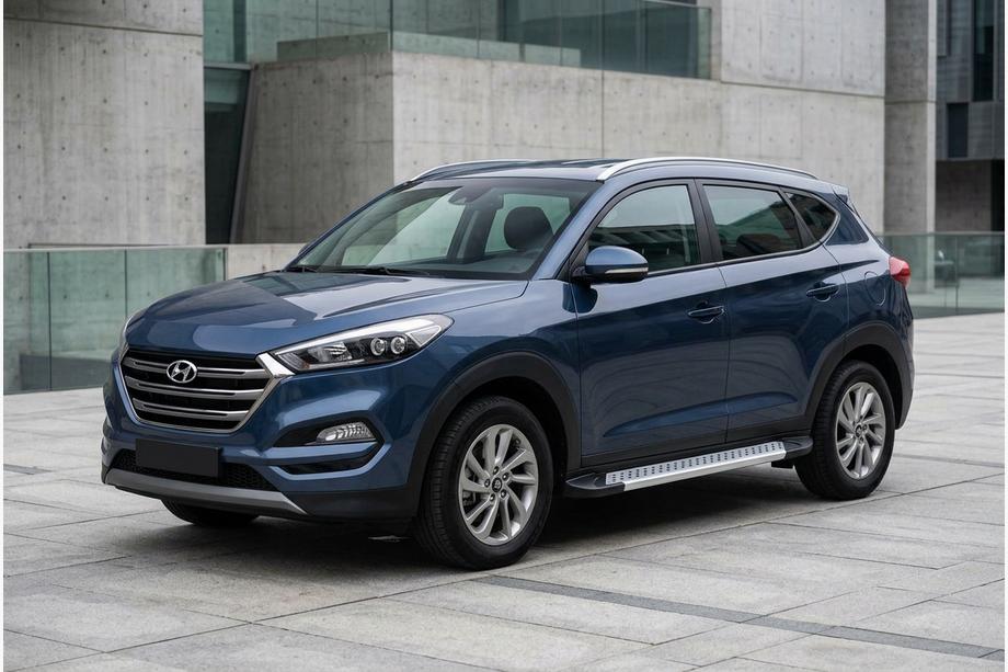 Hyundai Tucson TL 2016–2021 Bočné nášľapy New Vision Grey (2 ks, hliník) Image
