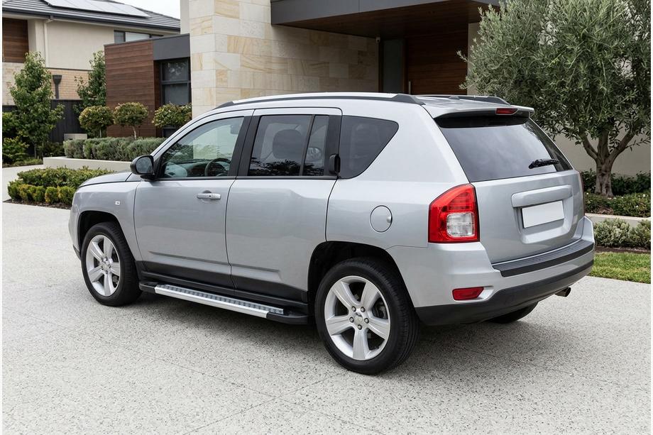 Jeep Compass 2006–2016 Bočné nášľapy New Vision Grey (2 ks, hliník) Image