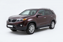 Kia Sorento II XM 2009–2014 Bočné nášľapy New Vision Grey (2 ks, hliník) 2010–2013 fotografia 1