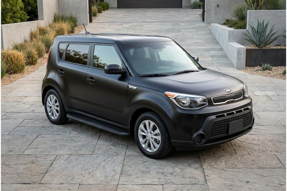 Kia Soul II 2013–2018 Bočné prahy Tayga Black (2 ks, hliník) Image