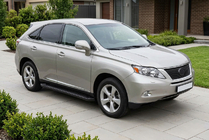 Lexus RX 2009–2015 Bočné nášľapy Allmond Black (2 ks, hliník) fotografia 1