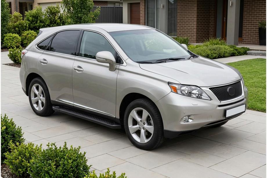 Lexus RX 2009–2015 Bočné nášľapy Allmond Black (2 ks, hliník) Image