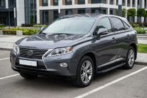 Lexus RX 2009–2015 Bočné nášľapy RedLine Black (2 ks, hliník) fotografia 1