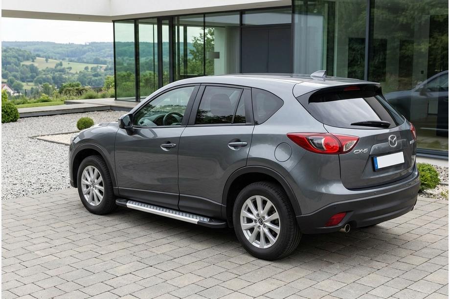 Mazda CX-5 2012–2017 Bočné nášľapy New Vision Grey (2 ks, hliník) Fotografia 1
