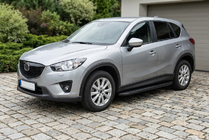 Mazda CX-5 2012–2017 Bočné prahy Tayga Black (2 ks, hliník) fotografia 1