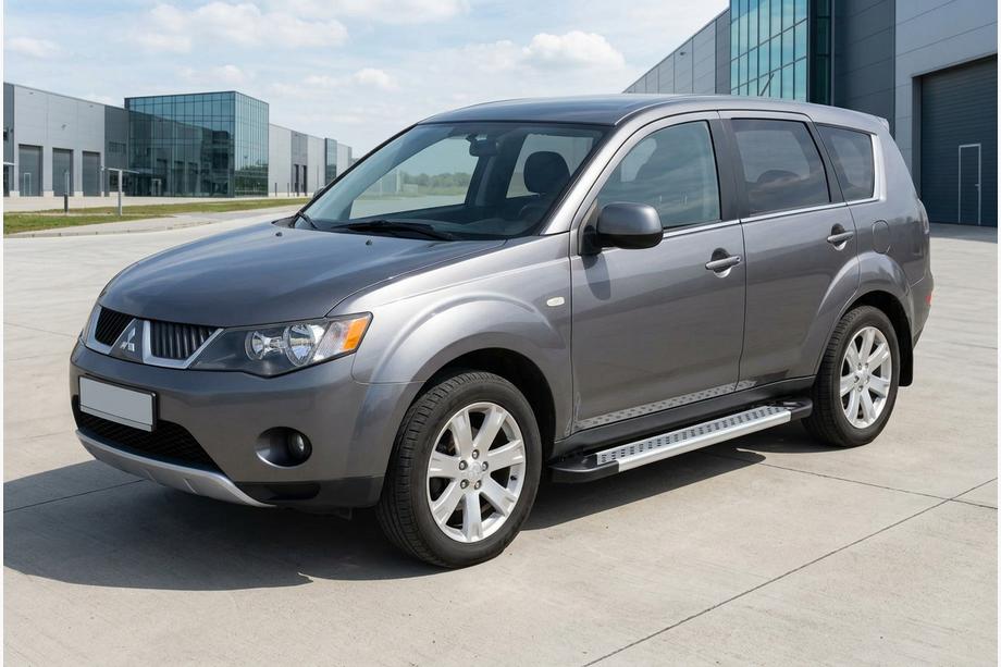 Mitsubishi Outlander 2006–2012 Bočné nášľapy New Vision Grey (2 ks, hliník) Fotografia 1