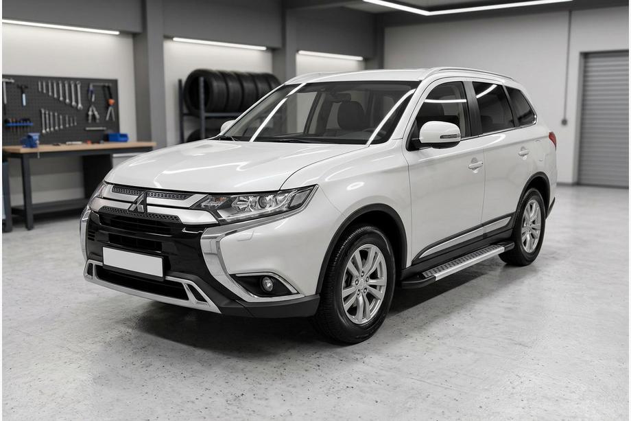 Mitsubishi Outlander 2012–2021 Bočné nášľapy New Vision Grey (2 ks, hliník) Image