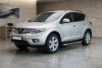 Nissan Murano 2008–2014 BlackLine bočné nášľapy (2 ks, hliník) fotografia 1