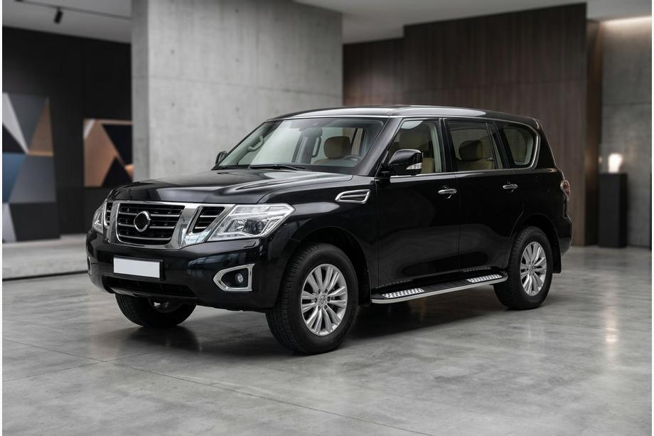 Nissan Patrol Y62 2010–2024 Bočné nášľapy Tayga V2 (2 ks, hliník) Image
