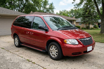 Chrysler Voyager 2001–2007 Bočné prahy Maya Red (2 ks., hliník) fotografia 1