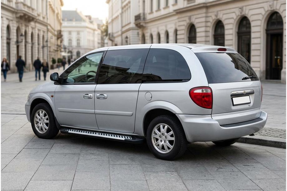 Chrysler Voyager 2001–2007 Bočné nášľapy Line (2 ks, hliník) Image