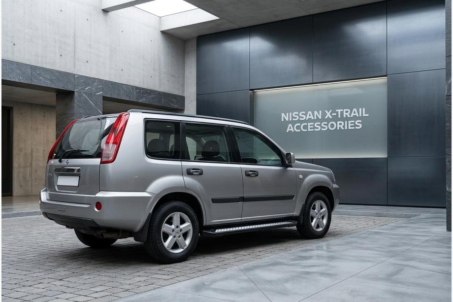 Nissan X-trail T30 2002–2007 Bočné prahy New Vision Black (2 ks, hliník) Image