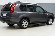 Nissan X-trail T31 2007–2014 Bočné prahy Tayga Black (2 ks, hliník) fotografia 1