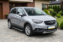 Opel Crossland X 2017–2024 Bočné nášľapy BlackLine (2 ks, hliník) fotografia 1