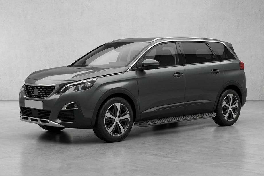 Peugeot 5008 2016–2023 Bočné prahy Tayga Black (2 ks, hliník) Image