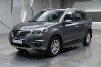 Renault Koleos 2008–2016 Bočné prahy Tayga Black (2 ks, hliník) fotografia 1