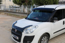 Fiat Doblo II 2010–2022 Slnečná clona na čelné sklo (čierny lesk, 5 mm) fotografia 12