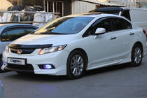 Honda Civic Sedan IX 2011–2016 Deflektor kapoty (EuroCap) fotografia 3