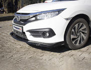 Honda Civic Sedan X 2016–2021 Predný nárazníkový lip V1 (čierny) fotografia 2