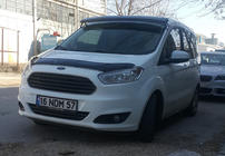 Ford Courier 2014–2023 Slnečná clona na čelné sklo (čierny lesk, 5 mm) fotografia 4
