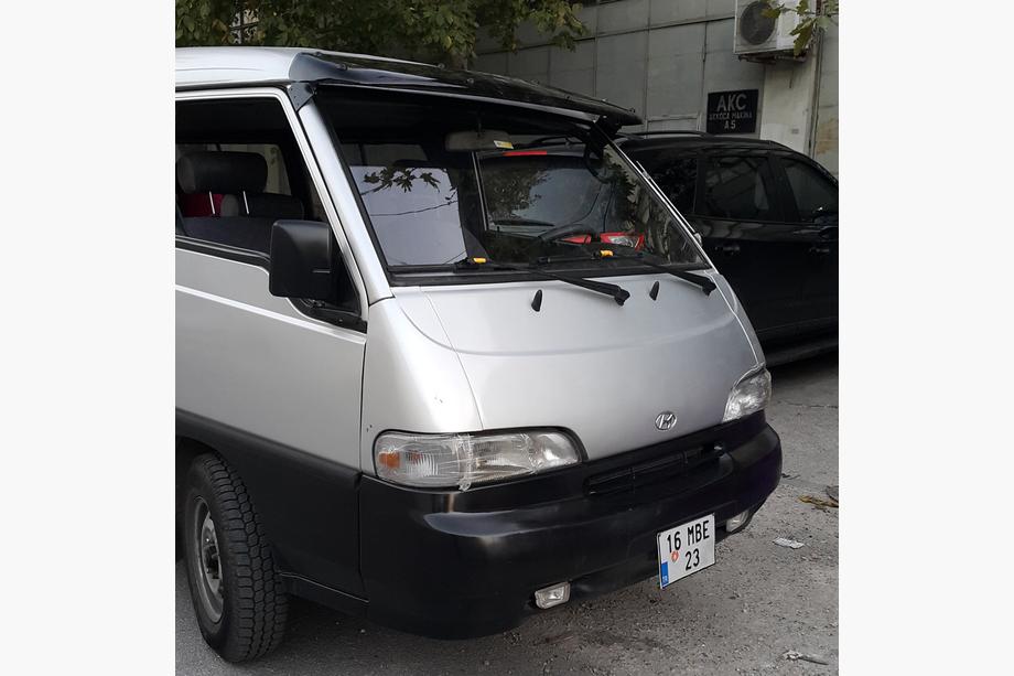 Hyundai H100 Slnečná clona na čelné sklo (čierny lesk, 5 mm) Fotografia 16