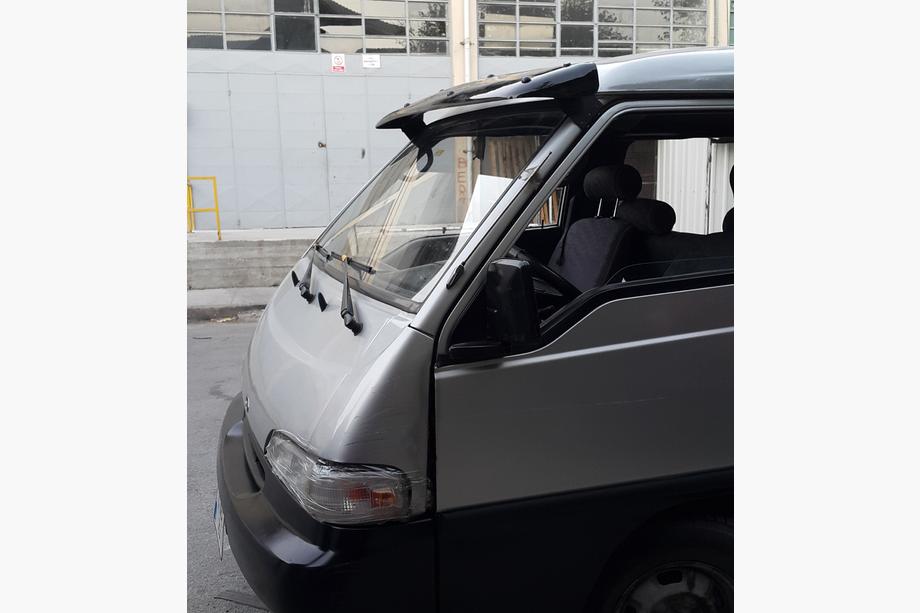 Hyundai H100 Slnečná clona na čelné sklo (čierny lesk, 5 mm) Fotografia 17