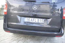 Mercedes Vito/V-trieda W447 2014– Lišta na zadný nárazník EuroCap (ABS) fotografia 5