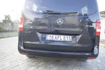 Mercedes Vito/V-trieda W447 2014– Lišta na zadný nárazník EuroCap (ABS) fotografia 6