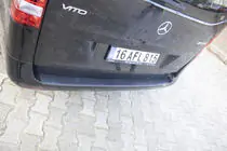 Mercedes Vito/V-trieda W447 2014– Lišta na zadný nárazník EuroCap (ABS) fotografia 8