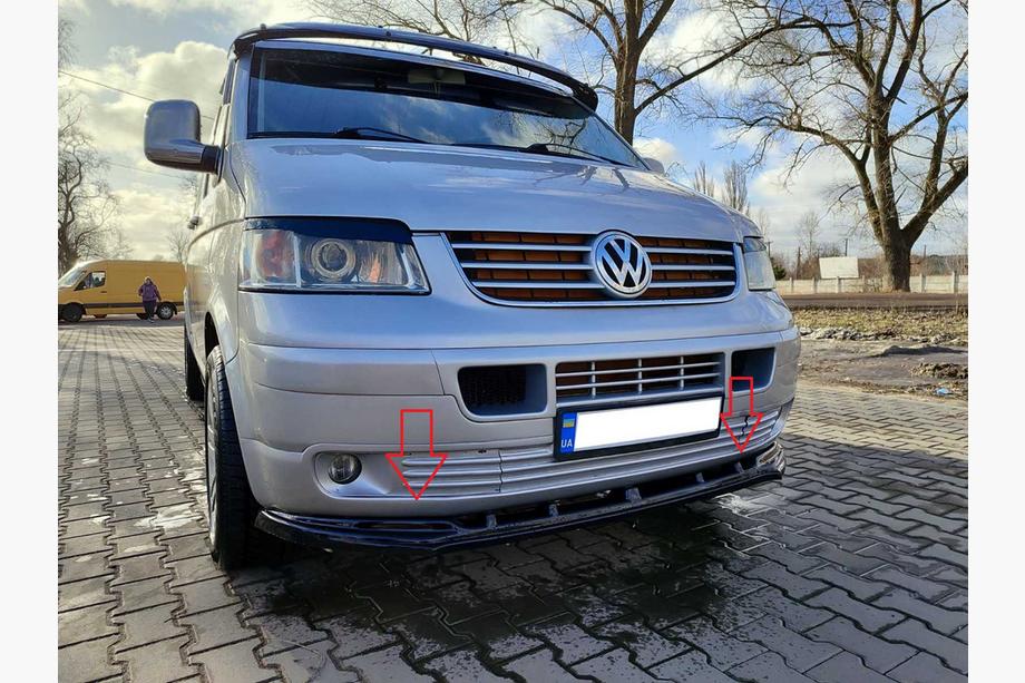 Volkswagen T5 Multivan 2003–2010 Predný lip spojler nárazníka (ABS) Image