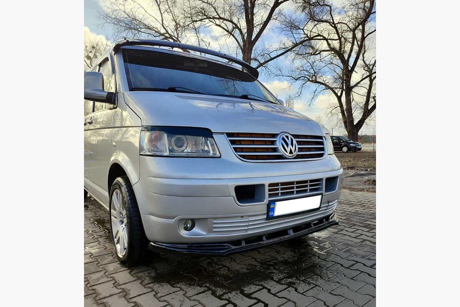 Volkswagen T5 Caravelle 2004–2010 Predný lip spojler nárazníka (ABS) Fotografia 2