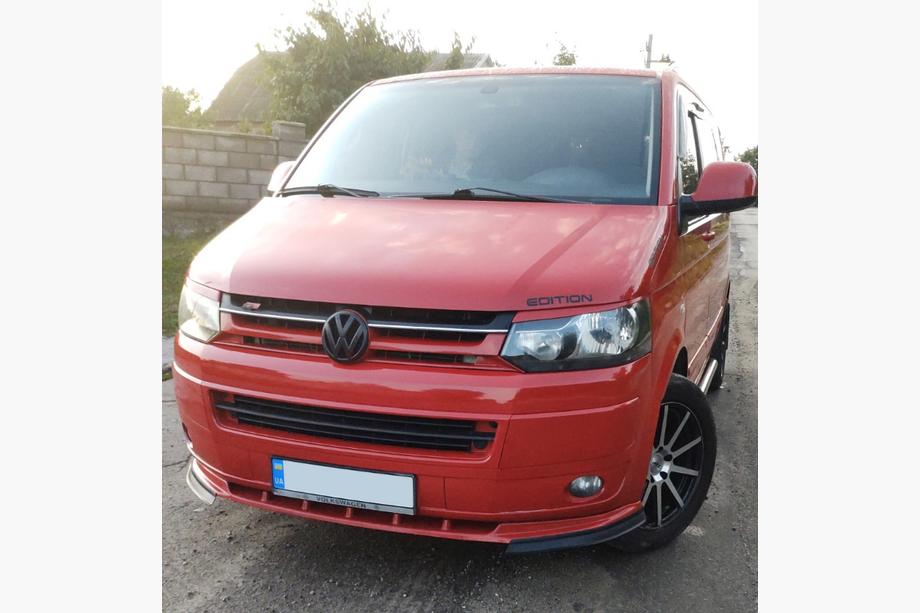 Volkswagen T5 2010–2015 Predný lip spojler nárazníka (ABS) Image
