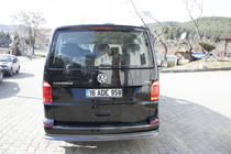 Volkswagen T6 2015–2024 Zadný lip nadstavec v karbónovom vzhľade (ABS) fotografia 5