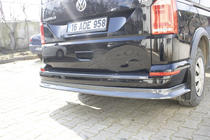 Volkswagen T6 2015–2024 Zadný lip nadstavec v karbónovom vzhľade (ABS) fotografia 7