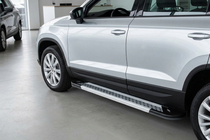 Seat Ateca 2016– Bočné nášľapy New Vision Grey (2 ks, hliník) fotografia 1